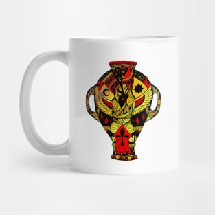 Gold and Red Divine Lovers Amphora Mug